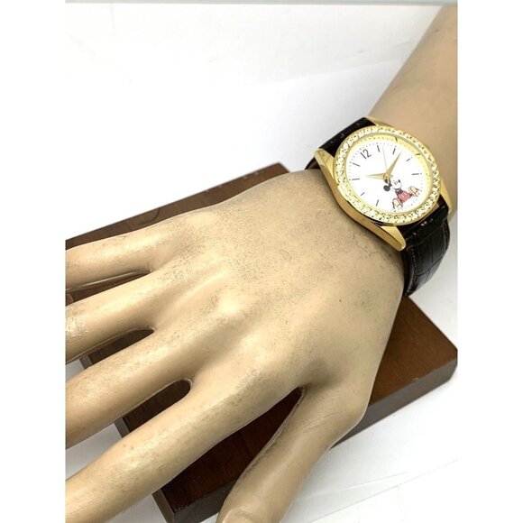 Disney Mickey Mouse Women's Watch WDS000379 White Dial Quartz Leather St… - Picture 5 of 14